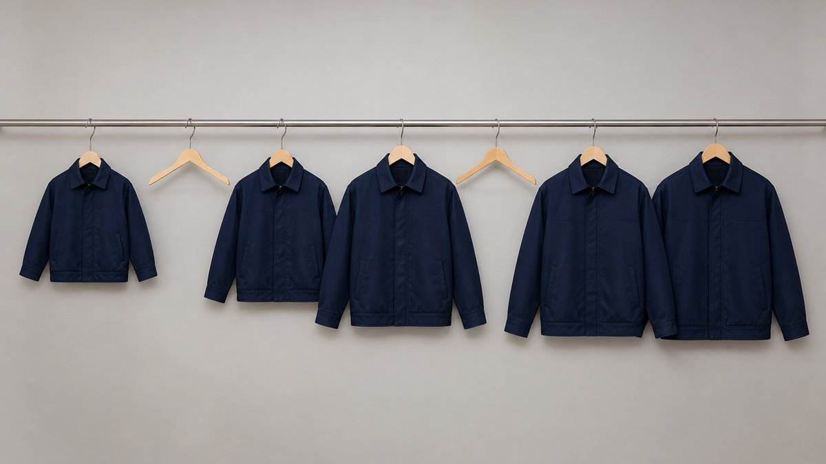 同じ制服で一部サイズだけ在庫が欠けている状態