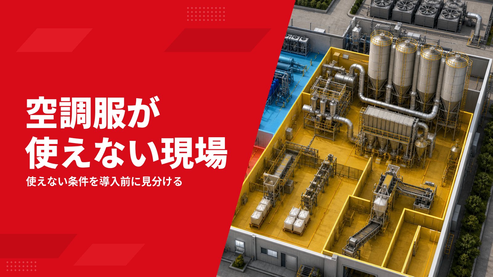 空調服がダメ・禁止になる理由とは?使えない現場と導入前の確認方法