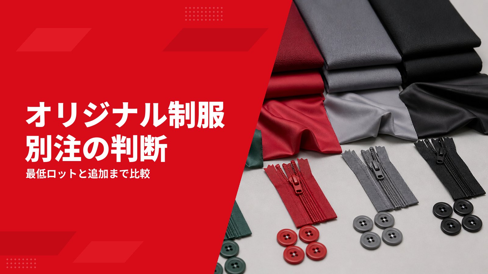 オリジナルユニフォームの別注ガイド|既製品との違い・最低ロット・追加の判断