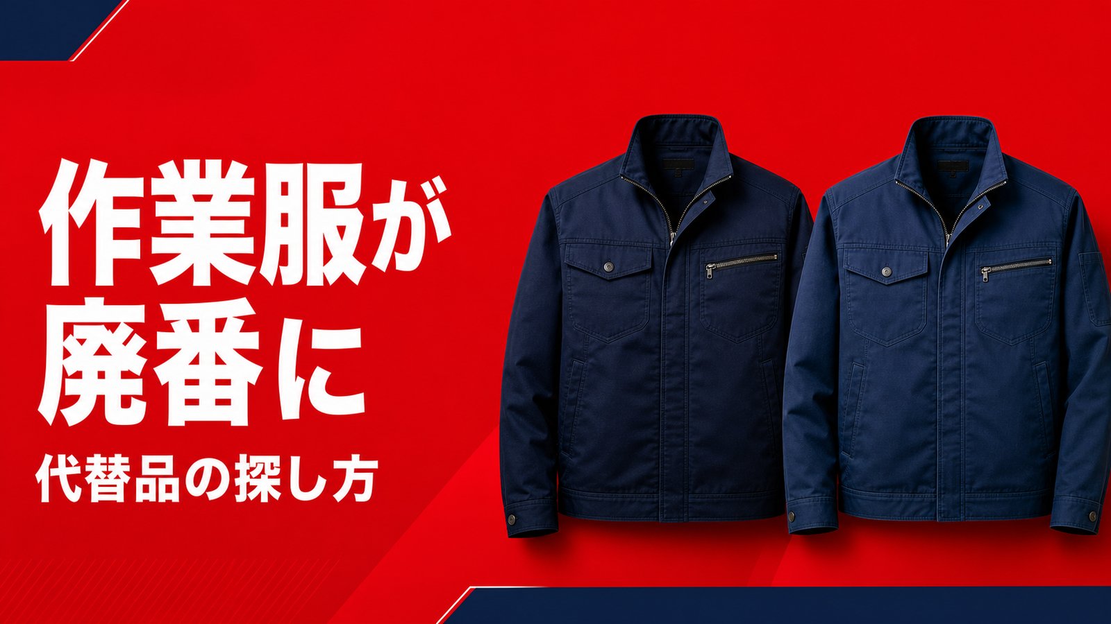 作業服が廃番に｜代替品の探し方
