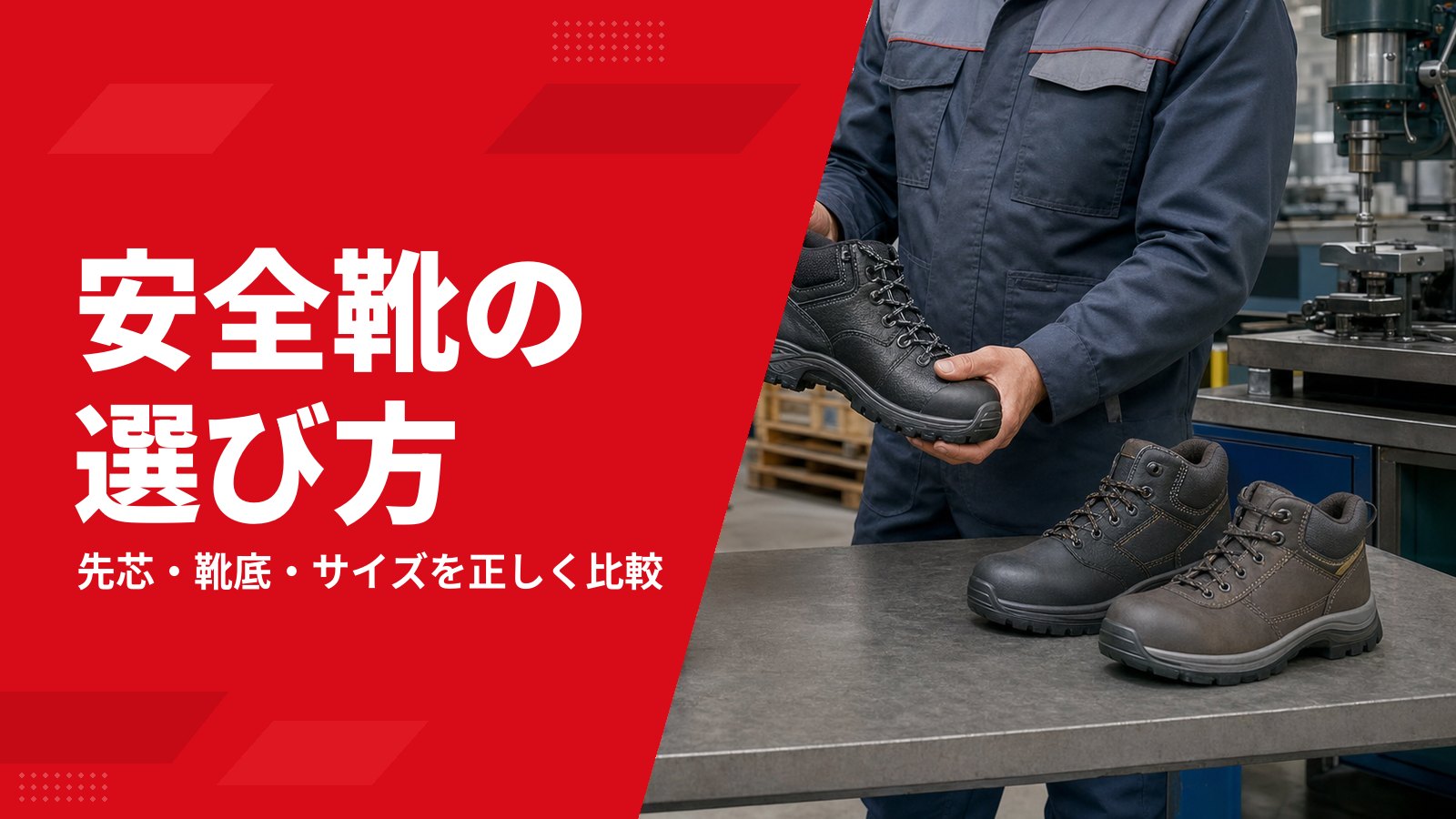 安全靴の選び方を現場別に解説|規格・先芯・靴底・支給の判断基準