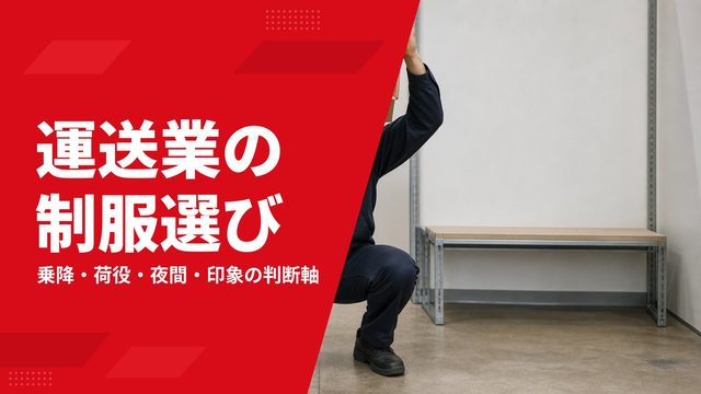 運送業のユニフォームの選び方｜ドライバー・倉庫作業の条件を整理