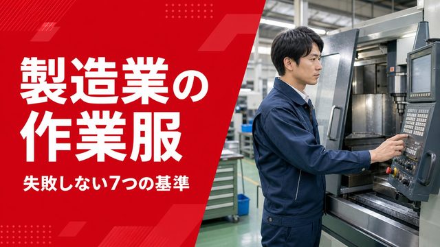 製造業の作業服の選び方【完全ガイド】｜失敗しない7つの基準